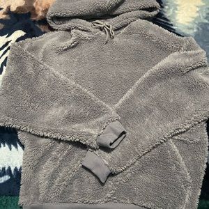ASOS Grey Furry Hoodie